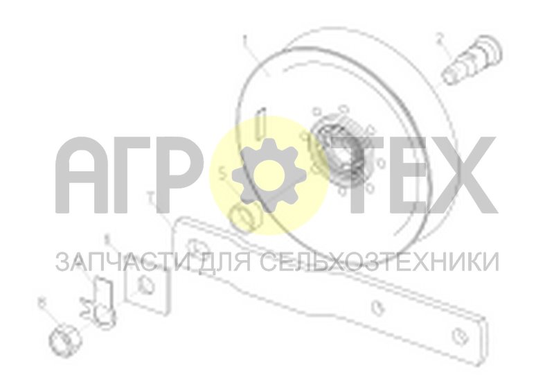 Чертеж Шкив натяжной (54-2-62А)